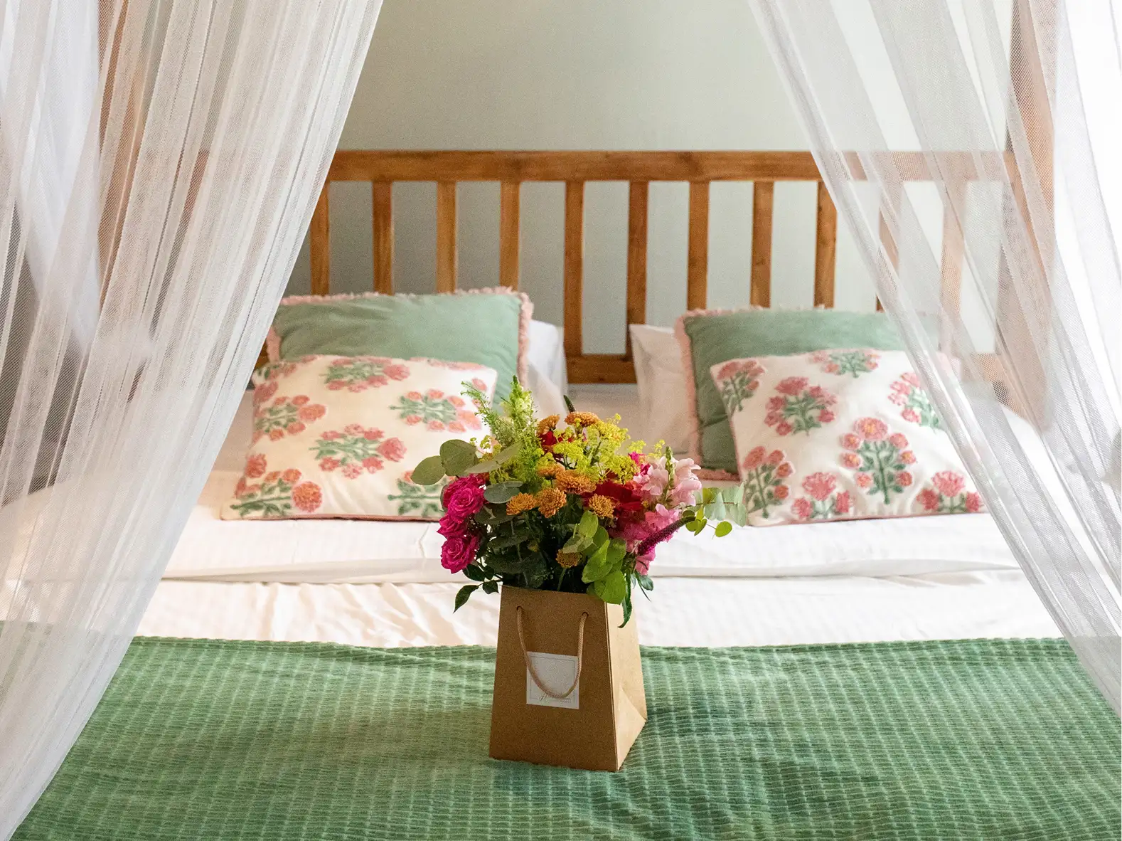 Suites Wellness sprimont lit baldaquin